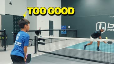 What its like to get beat by a 9 year old in Pickleball