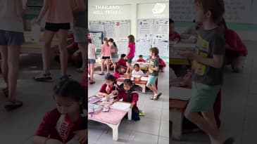 This is a Busy Classroom! Globe Aware Thanksgiving in Thailand- Hill Tribes (Clip 2)