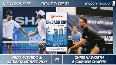 Jaume Martinez Vich & Nico Acevedo vs Camden Chaffin & Chris Haworth at the PPA Veolia Chicago Cup