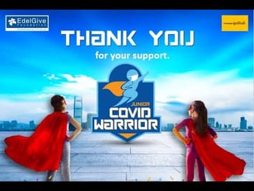 A Thank you message from Junior COVID Warriors