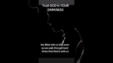 Trust God even in the dark