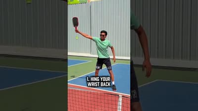 How to hit backhand Roll volley in Pickle Ball? #pickleball #youtube #india #usatoday #explore
