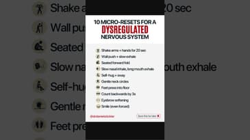 Micro Resets for a Dysregulated Nervous System #longevity #nervoussystem #healthyaging