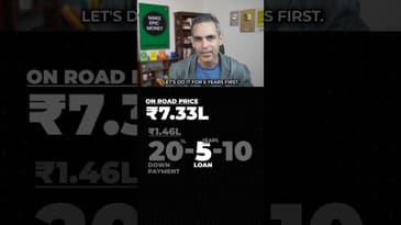 Car loan - 5 years vs 4 years! | Ankur Warikoo #shorts