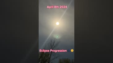 Solar Eclipse 2024, Indiana. 🫡 #eclipse #solareclipse