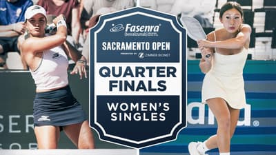 Catherine Parenteau v Kiora Kunimoto at the Fasenra Sacramento Open