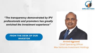 Arvind Aggrawal | Chief Operating officer | Max Ventures | On his Investment Journey with IPV