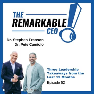 052 - Three Leadership Takeaways from the Last 12 Months