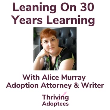Leaning On 30 Years Learning With Alice Murray Adoption Attorney & Writer