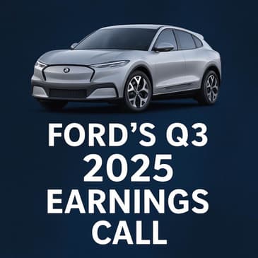 Ford's Q3 2025 Earnings Call