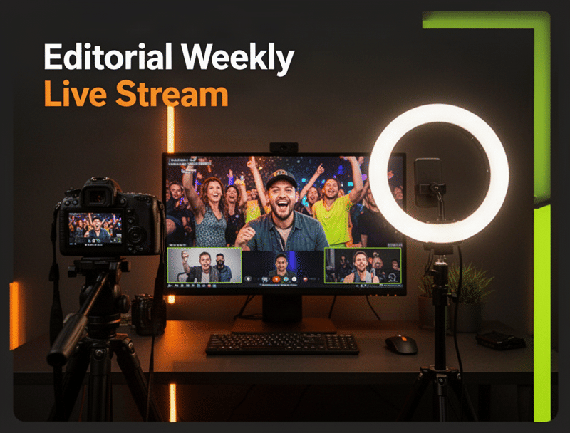 Jimmy Clare hosting a weekly live stream