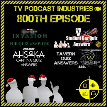 TVPI 800th Episode Spectacular Pub Quiz Results