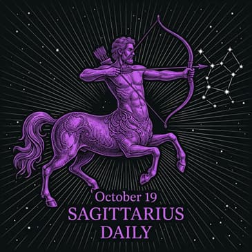 Monday, October 19, 2026 Sagittarius Horoscope Today