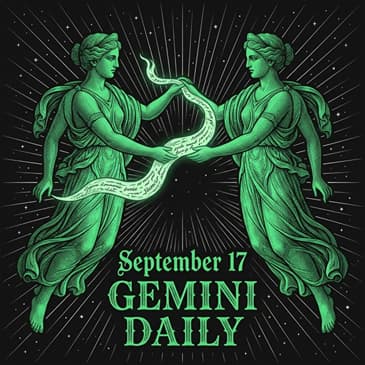Thursday, September 17, 2026 Gemini Horoscope Today