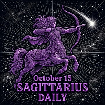 Thursday, October 15, 2026 Sagittarius Horoscope Today