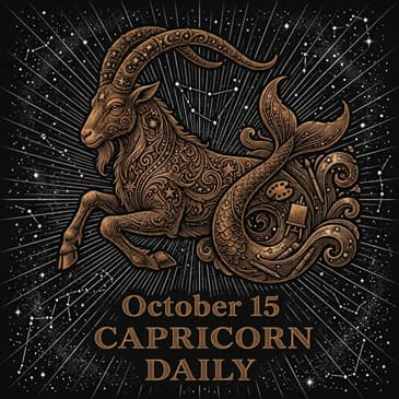 Thursday, October 15, 2026 Capricorn Horoscope Today