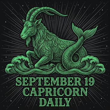 Saturday, September 19, 2026 Capricorn Horoscope Today