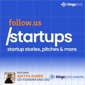 Aditya Kuber - Co-founder and CEO - Ideabrew Studios unveils Bingepods at work