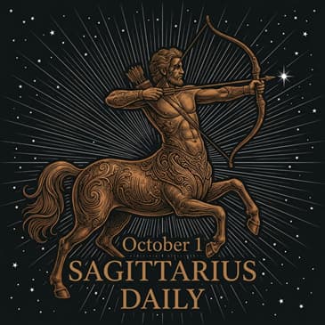 Thursday, October 1, 2026 Sagittarius Horoscope Today