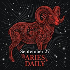 Sunday, September 27, 2026 Aries Horoscope Today