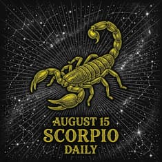 Saturday, August 15, 2026 Scorpio Horoscope Today