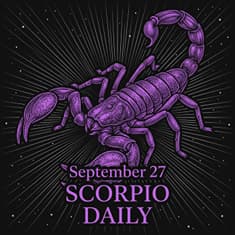 Sunday, September 27, 2026 Scorpio Horoscope Today