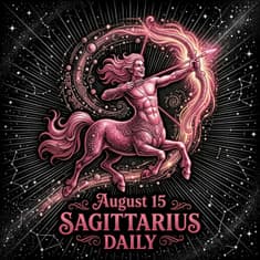 Saturday, August 15, 2026 Sagittarius Horoscope Today