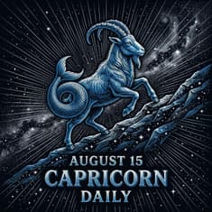 Saturday, August 15, 2026 Capricorn Horoscope Today