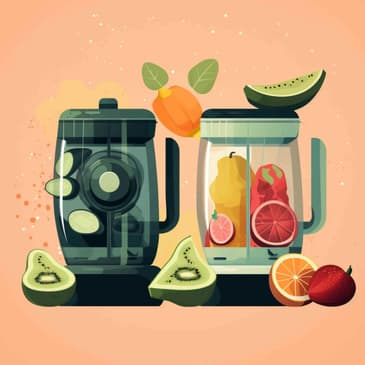 2377: Juicing vs. Blending: Which Is Better for Me? by Anna Schaefer with Healthline on Best Ways to Consume Fruits and Veggies