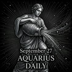 Sunday, September 27, 2026 Aquarius Horoscope Today
