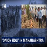 Farmer Lights "Bonfire Of Onions" In Protest Against Crash In Prices