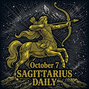 Wednesday, October 7, 2026 Sagittarius Horoscope Today