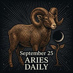 Friday, September 25, 2026 Aries Horoscope Today
