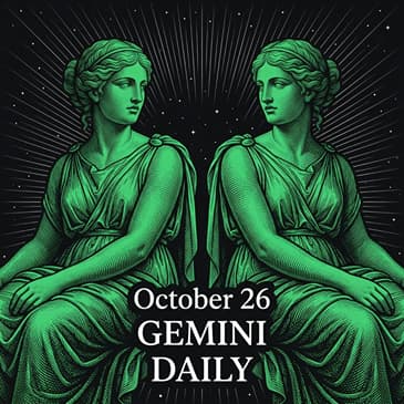 Monday, October 26, 2026 Gemini Horoscope Today
