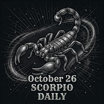 Monday, October 26, 2026 Scorpio Horoscope Today