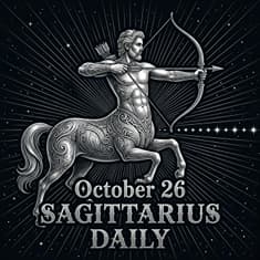 Monday, October 26, 2026 Sagittarius Horoscope Today