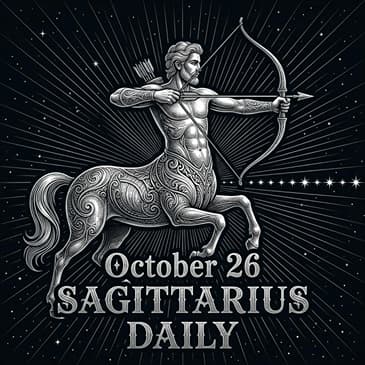 Monday, October 26, 2026 Sagittarius Horoscope Today
