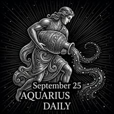 Friday, September 25, 2026 Aquarius Horoscope Today