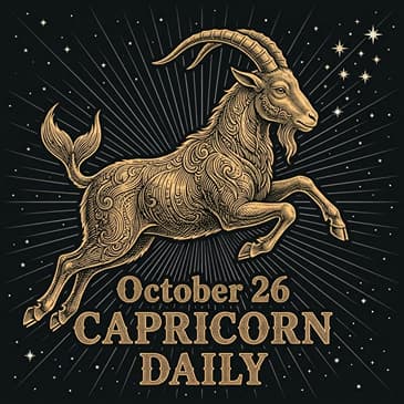 Monday, October 26, 2026 Capricorn Horoscope Today