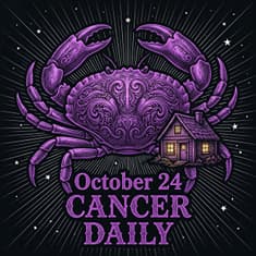 Saturday, October 24, 2026 Cancer Horoscope Today