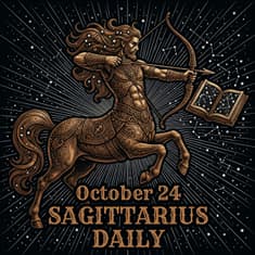 Saturday, October 24, 2026 Sagittarius Horoscope Today