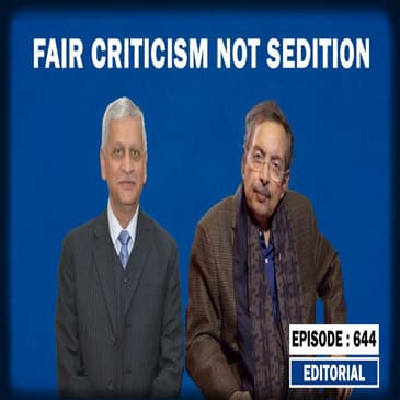 Editorial with Sujit Nair: Fair Criticism Not Sedition- Former CJI UU Lalit |