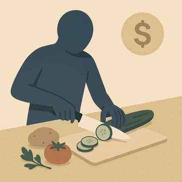 3293: How Basic Knife Skills Can Save You Money by Julien Saunders of Rich and Regular on How to Reduce Grocery Costs
