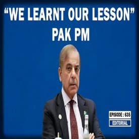 Editorial with Sujit Nair:“We learnt our lesson” Pak PM