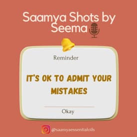 It’s OK to admit your Mistakes