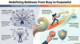 👉 Boldness triggers change… but what if you are brave outside and tired inside?