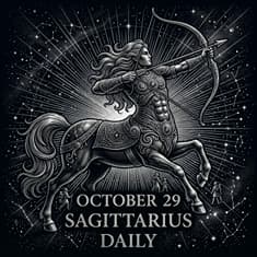 Thursday, October 29, 2026 Sagittarius Horoscope Today