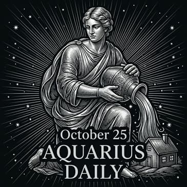 Sunday, October 25, 2026 Aquarius Horoscope Today