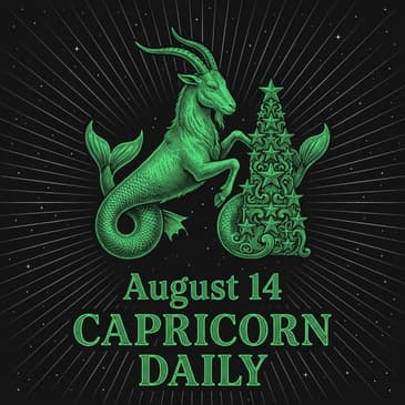 Friday, August 14, 2026 Capricorn Horoscope Today