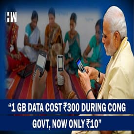 "1 GB Data Cost ₹10 Now, Had It Been Congress Govt Your Bill Would Be ₹4000-₹5000": PM Modi |